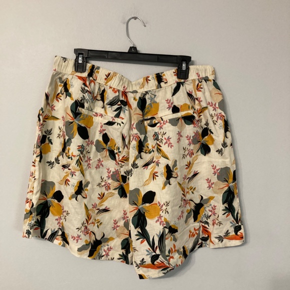 Rachel Zoe Shorts Size 1X PLUS SIZE 100% Linen Elastic Pull On Summer Resort - Picture 7 of 8